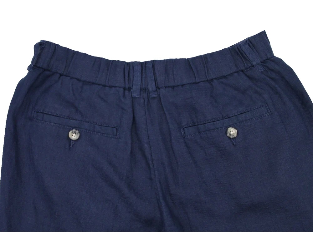 Bermuda Lino Azul Marino – foto 4